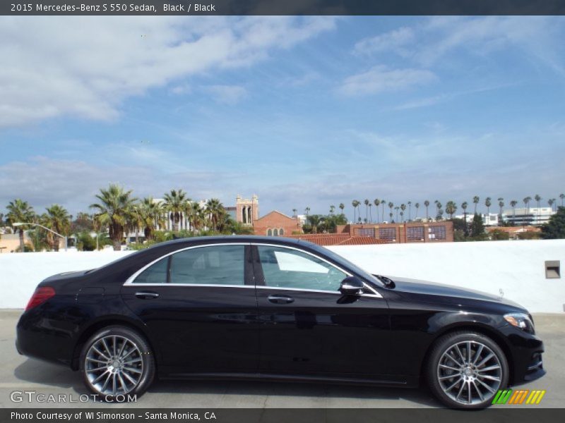 Black / Black 2015 Mercedes-Benz S 550 Sedan