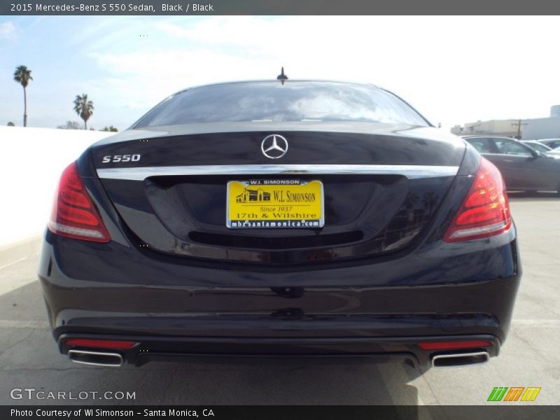 Black / Black 2015 Mercedes-Benz S 550 Sedan