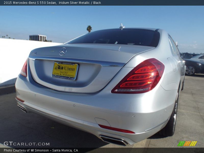 Iridium Silver Metallic / Black 2015 Mercedes-Benz S 550 Sedan