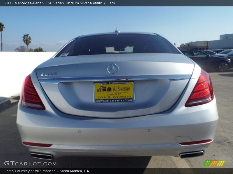 Iridium Silver Metallic / Black 2015 Mercedes-Benz S 550 Sedan