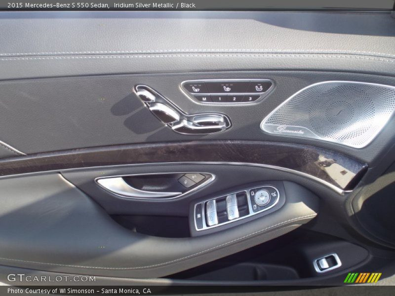 Iridium Silver Metallic / Black 2015 Mercedes-Benz S 550 Sedan