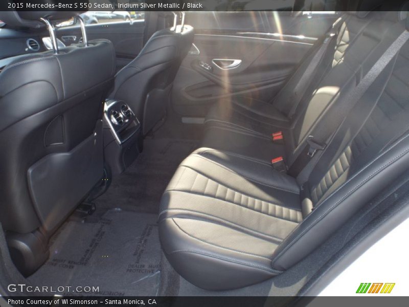 Iridium Silver Metallic / Black 2015 Mercedes-Benz S 550 Sedan
