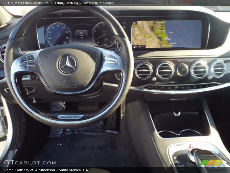 Iridium Silver Metallic / Black 2015 Mercedes-Benz S 550 Sedan