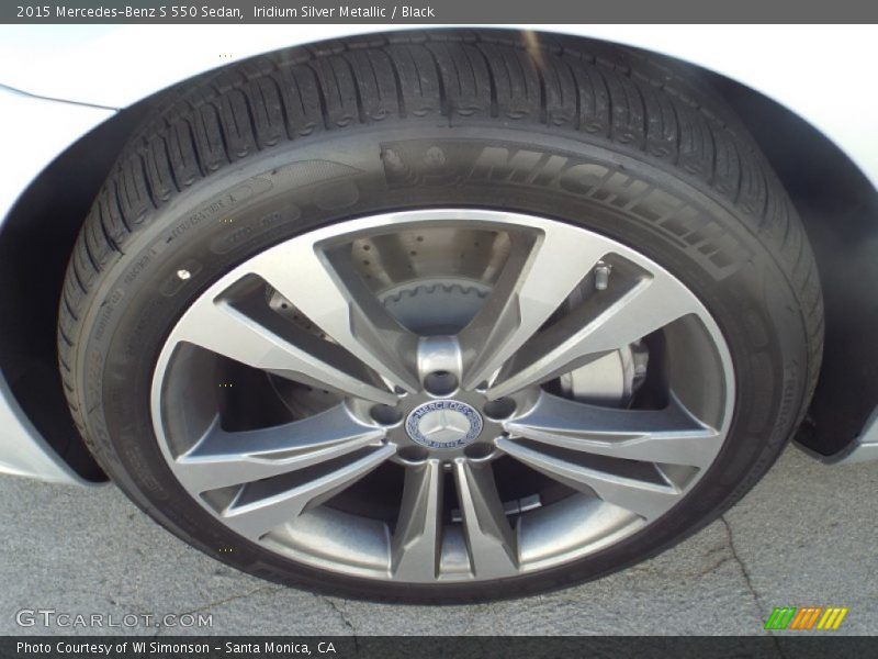 Iridium Silver Metallic / Black 2015 Mercedes-Benz S 550 Sedan