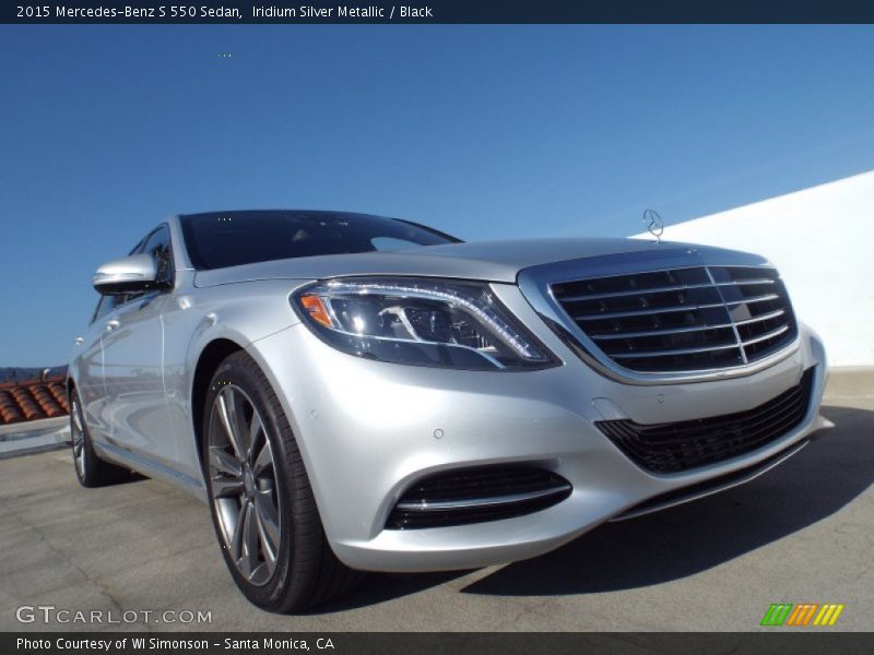 Iridium Silver Metallic / Black 2015 Mercedes-Benz S 550 Sedan