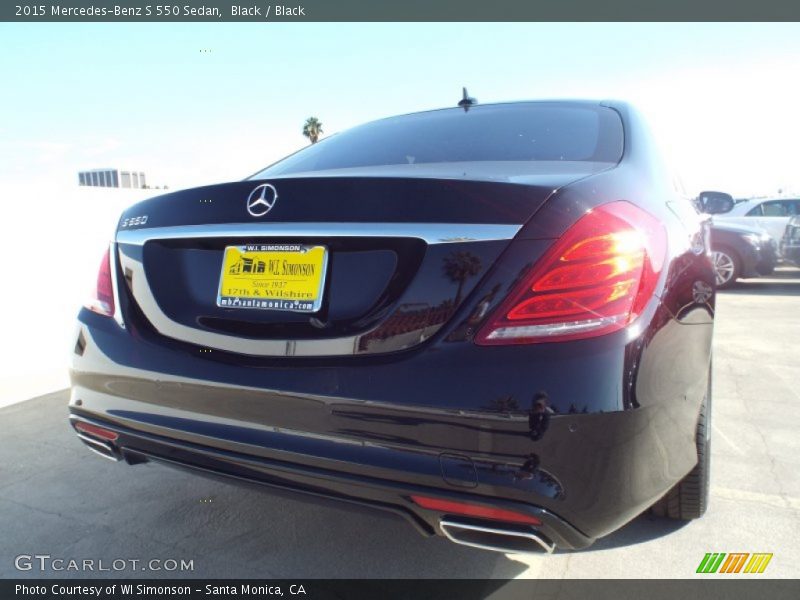 Black / Black 2015 Mercedes-Benz S 550 Sedan