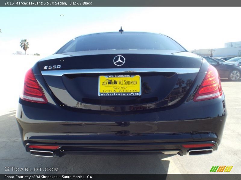 Black / Black 2015 Mercedes-Benz S 550 Sedan