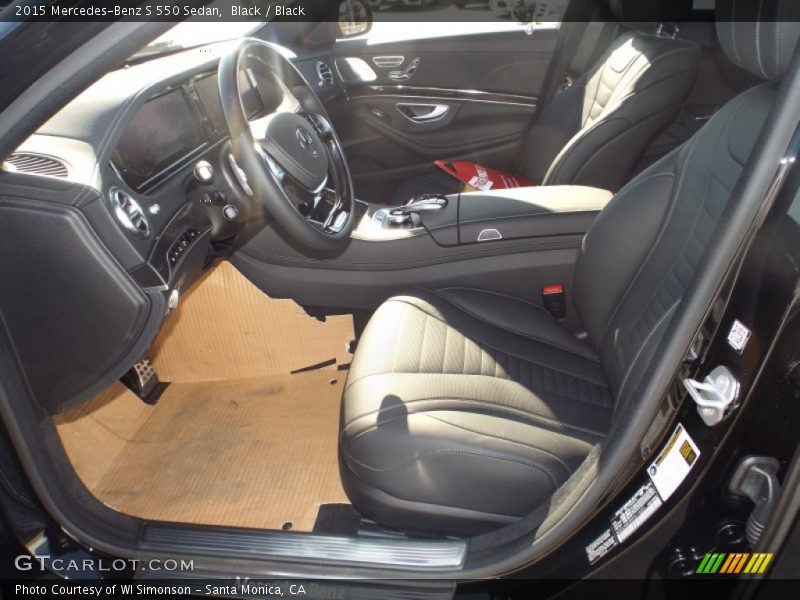Black / Black 2015 Mercedes-Benz S 550 Sedan