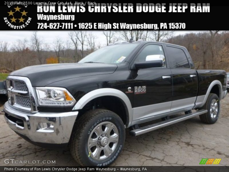 Black / Black 2015 Ram 2500 Laramie Crew Cab 4x4