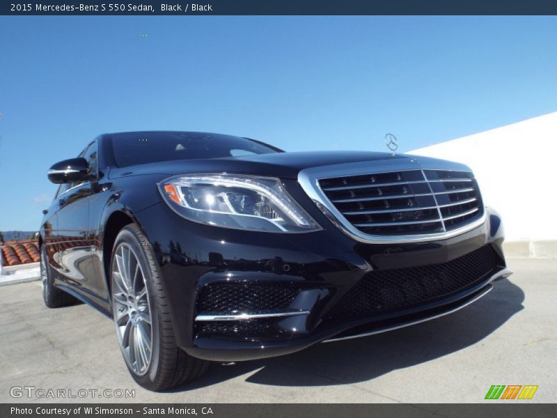 Black / Black 2015 Mercedes-Benz S 550 Sedan