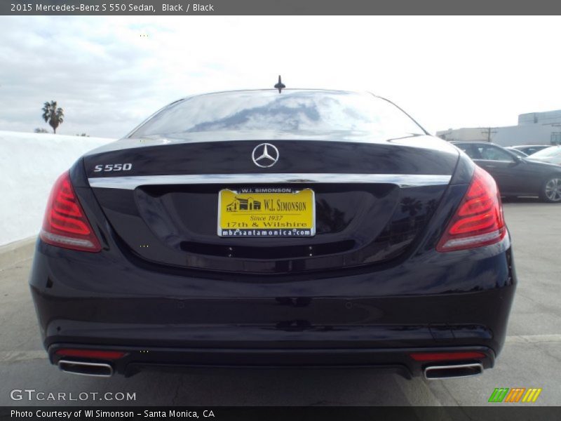 Black / Black 2015 Mercedes-Benz S 550 Sedan