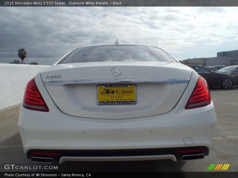 Diamond White Metallic / Black 2015 Mercedes-Benz S 550 Sedan