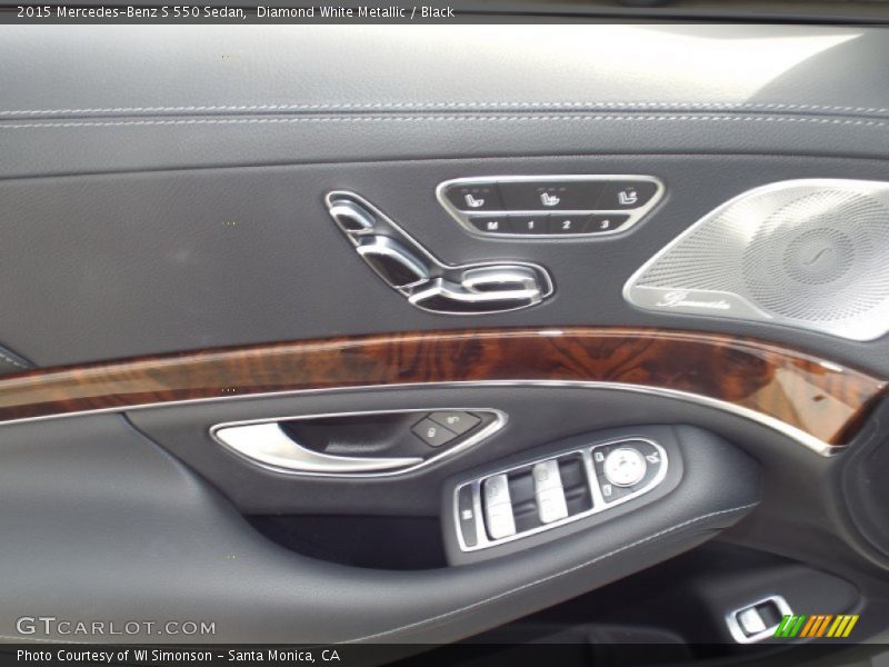 Diamond White Metallic / Black 2015 Mercedes-Benz S 550 Sedan