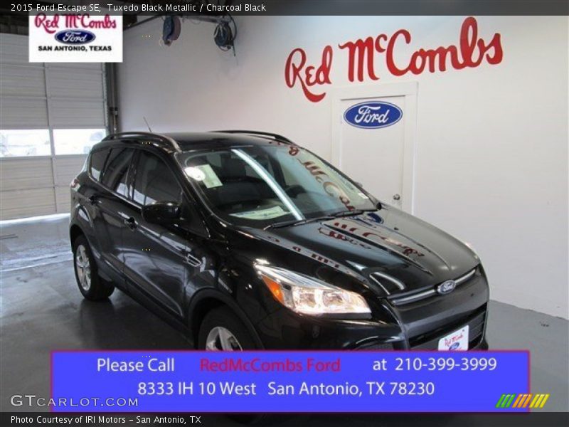 Tuxedo Black Metallic / Charcoal Black 2015 Ford Escape SE