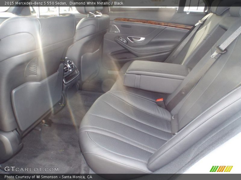 Diamond White Metallic / Black 2015 Mercedes-Benz S 550 Sedan
