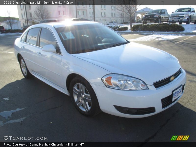 Summit White / Gray 2011 Chevrolet Impala LT