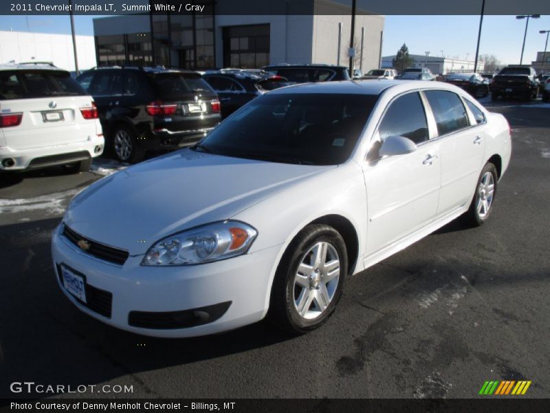 Summit White / Gray 2011 Chevrolet Impala LT