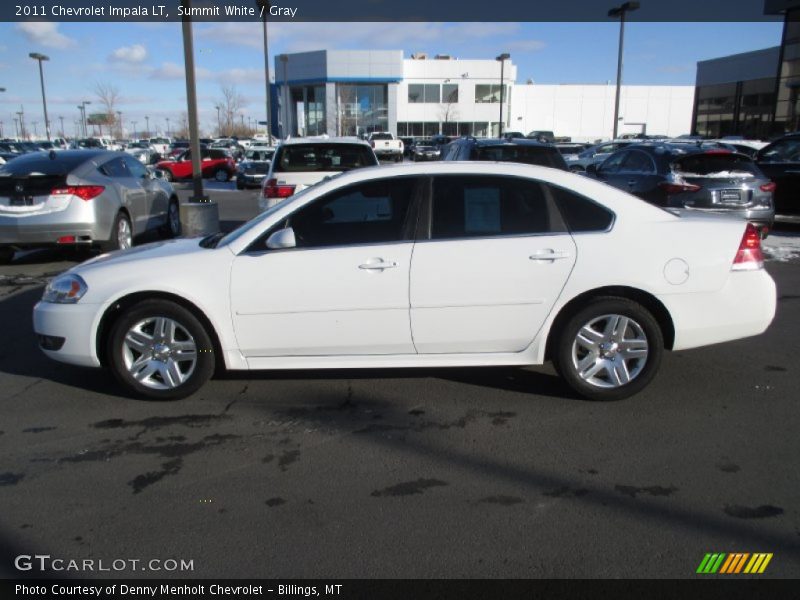 Summit White / Gray 2011 Chevrolet Impala LT