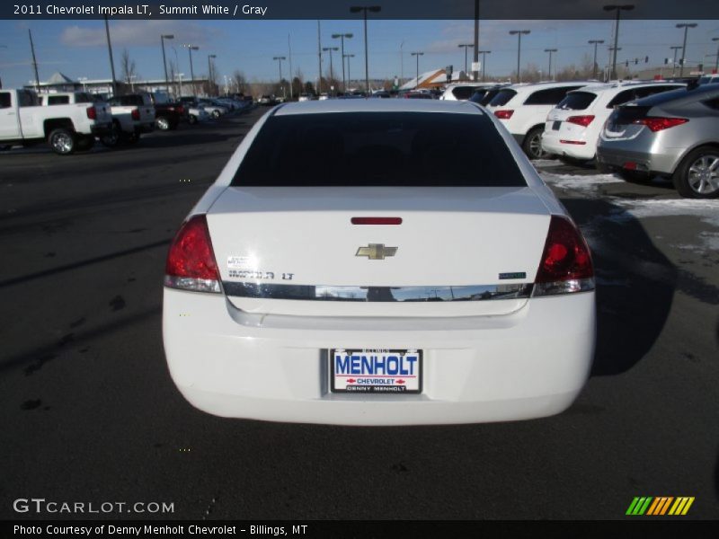 Summit White / Gray 2011 Chevrolet Impala LT