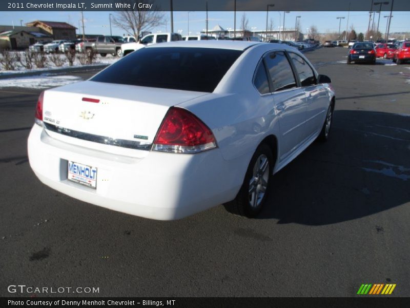 Summit White / Gray 2011 Chevrolet Impala LT
