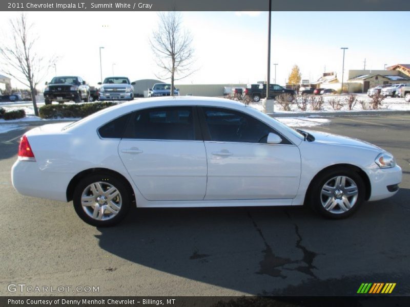 Summit White / Gray 2011 Chevrolet Impala LT