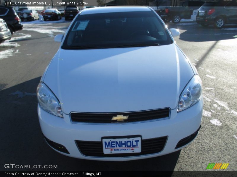Summit White / Gray 2011 Chevrolet Impala LT