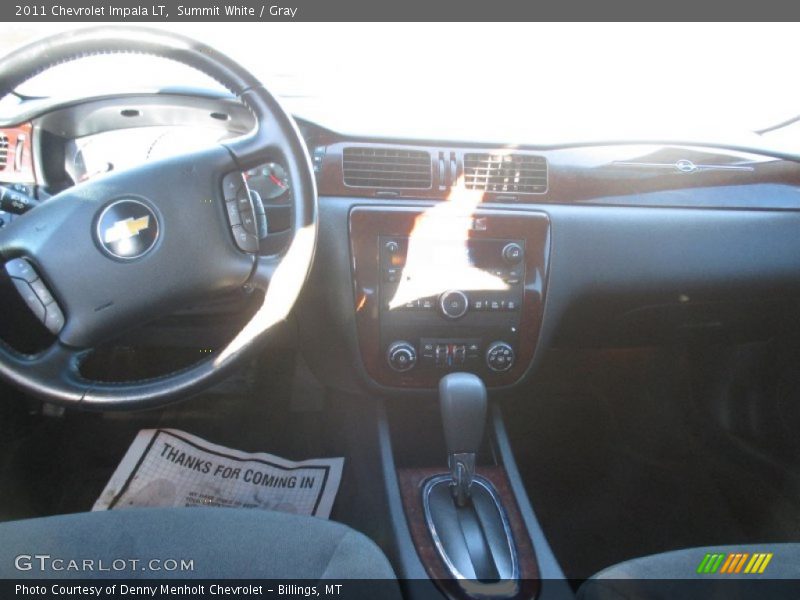 Summit White / Gray 2011 Chevrolet Impala LT