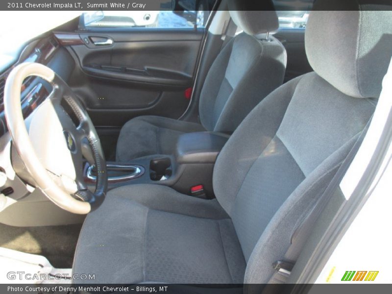 Summit White / Gray 2011 Chevrolet Impala LT