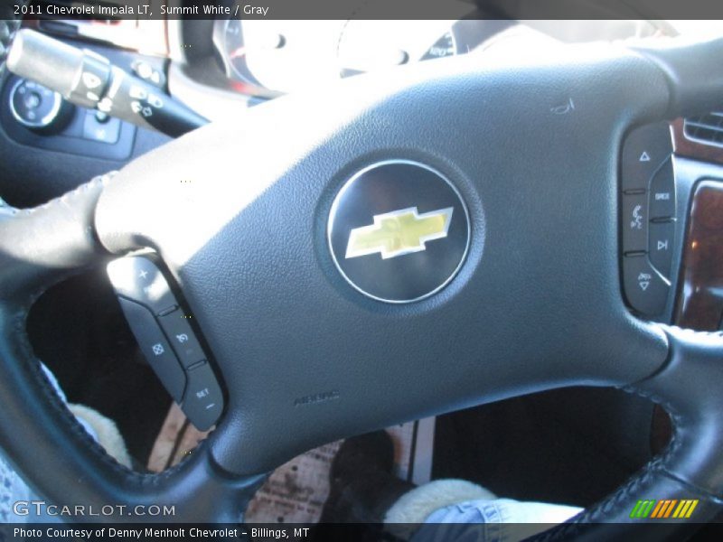 Summit White / Gray 2011 Chevrolet Impala LT