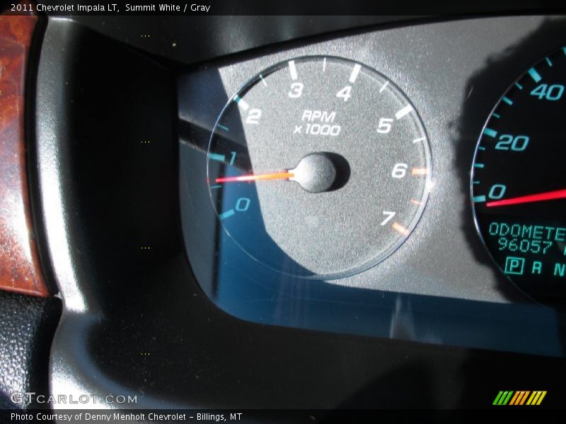 Summit White / Gray 2011 Chevrolet Impala LT