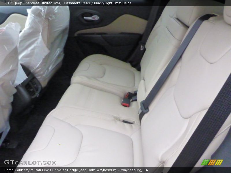 Cashmere Pearl / Black/Light Frost Beige 2015 Jeep Cherokee Limited 4x4