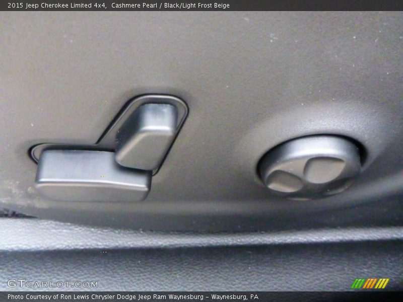 Cashmere Pearl / Black/Light Frost Beige 2015 Jeep Cherokee Limited 4x4