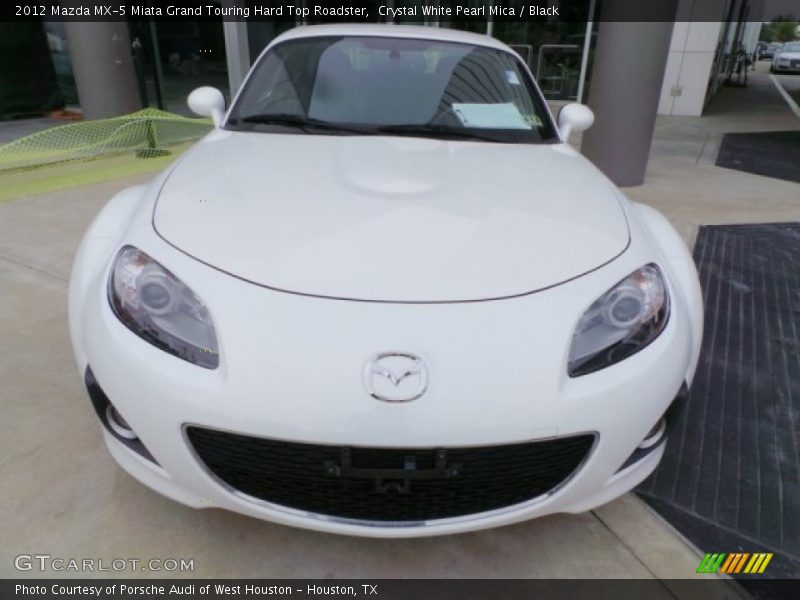 Crystal White Pearl Mica / Black 2012 Mazda MX-5 Miata Grand Touring Hard Top Roadster