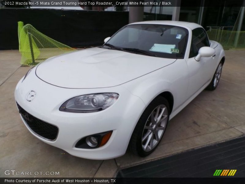 Crystal White Pearl Mica / Black 2012 Mazda MX-5 Miata Grand Touring Hard Top Roadster