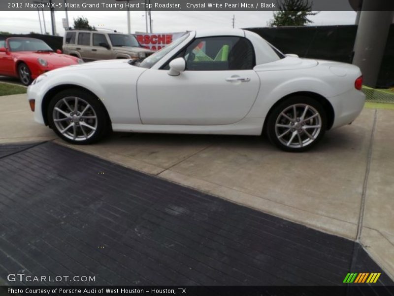 Crystal White Pearl Mica / Black 2012 Mazda MX-5 Miata Grand Touring Hard Top Roadster