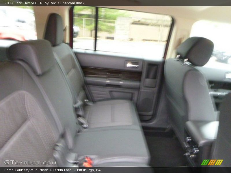 Ruby Red / Charcoal Black 2014 Ford Flex SEL