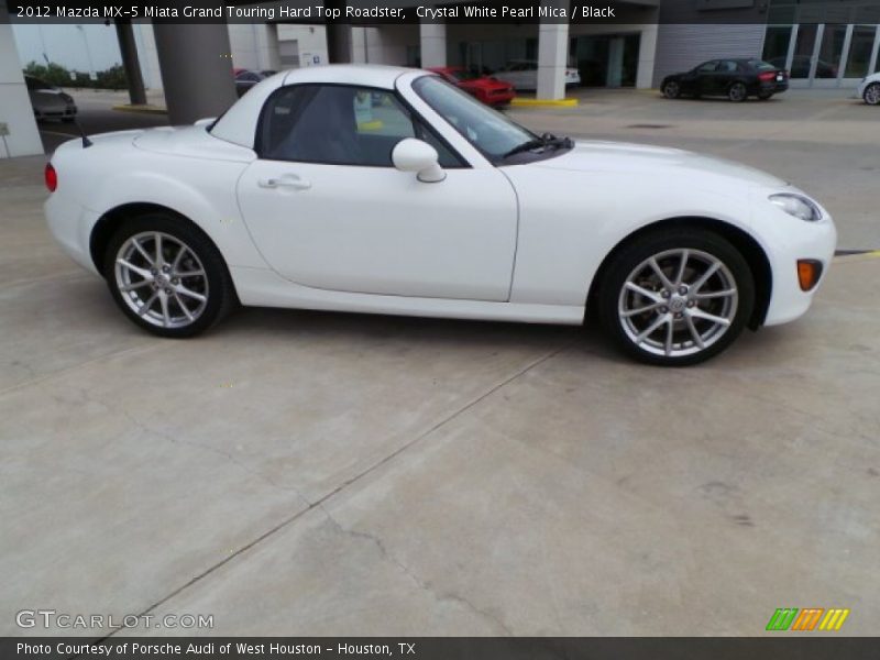 Crystal White Pearl Mica / Black 2012 Mazda MX-5 Miata Grand Touring Hard Top Roadster