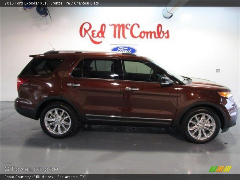 Bronze Fire / Charcoal Black 2015 Ford Explorer XLT