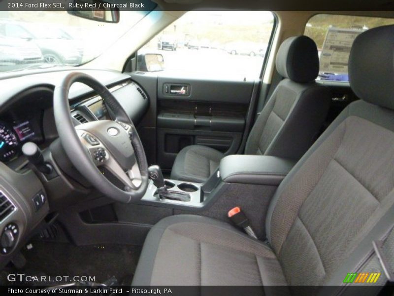 Ruby Red / Charcoal Black 2014 Ford Flex SEL