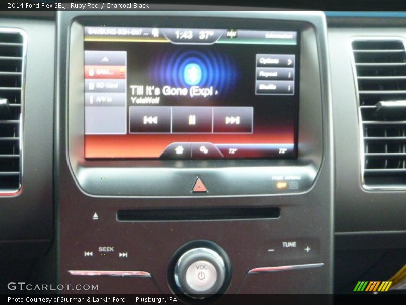 Ruby Red / Charcoal Black 2014 Ford Flex SEL