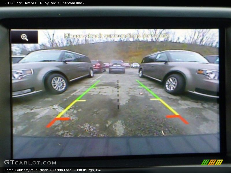 Ruby Red / Charcoal Black 2014 Ford Flex SEL