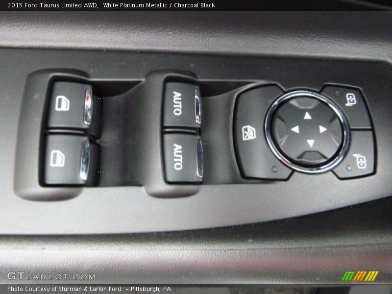 White Platinum Metallic / Charcoal Black 2015 Ford Taurus Limited AWD