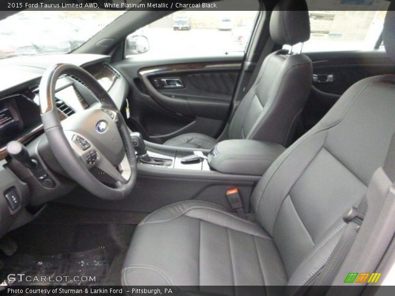 White Platinum Metallic / Charcoal Black 2015 Ford Taurus Limited AWD