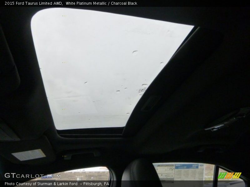 White Platinum Metallic / Charcoal Black 2015 Ford Taurus Limited AWD