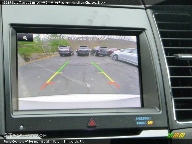 White Platinum Metallic / Charcoal Black 2015 Ford Taurus Limited AWD