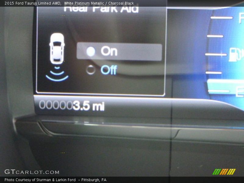White Platinum Metallic / Charcoal Black 2015 Ford Taurus Limited AWD
