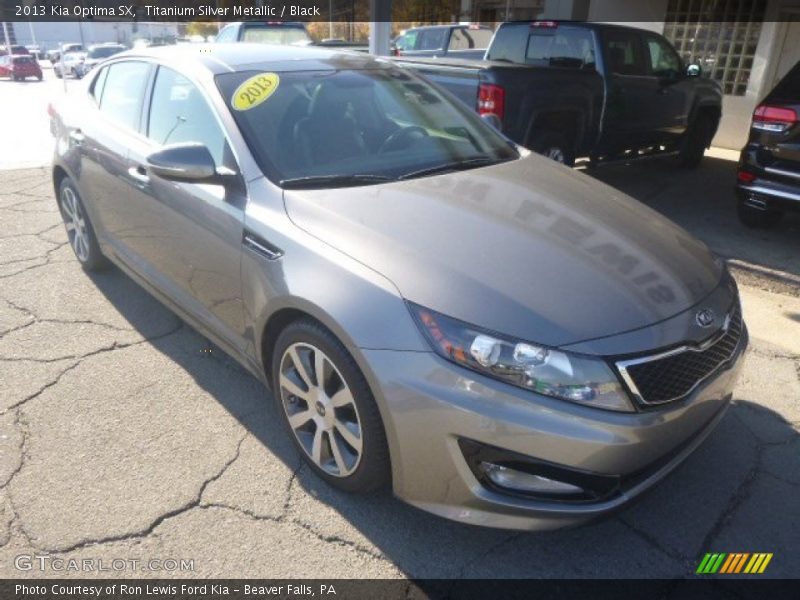 Titanium Silver Metallic / Black 2013 Kia Optima SX