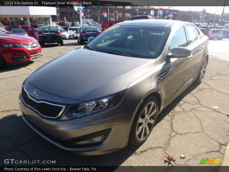 Titanium Silver Metallic / Black 2013 Kia Optima SX