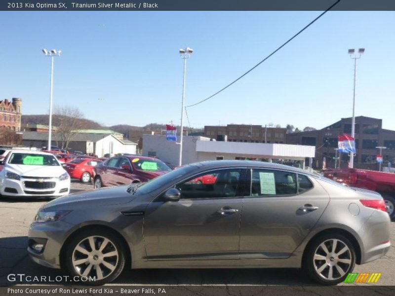 Titanium Silver Metallic / Black 2013 Kia Optima SX