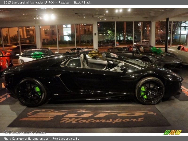Black / Black 2015 Lamborghini Aventador LP 700-4 Roadster